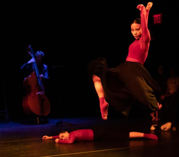 Juilliard 跳舞 presents Choreographers and Composers, also known as choreocomp, in the Rosemary and Meredith Willson Theater on November 21, 2019.